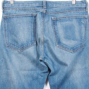 Rag & Bone Women's The Dre Boyfriend Jean 30 Oceanside Blue Denim Cotton